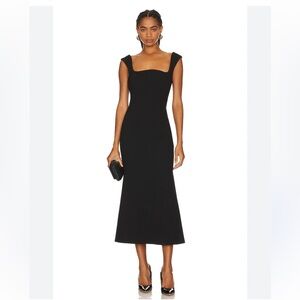 Elliatt Classic Black Midi Dress